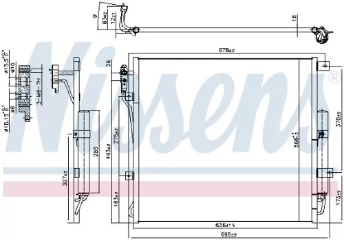 NISSENS Condenser, air conditioning (940407)