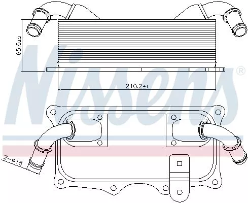 NISSENS Oil Cooler, engine oil (90937)