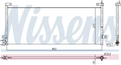 NISSENS Condenser, air conditioning (940429)