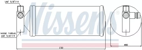 NISSENS Dryer, air conditioning (95257)