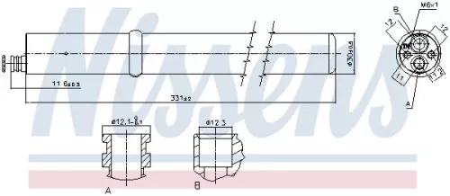 NISSENS Dryer, air conditioning (95589)