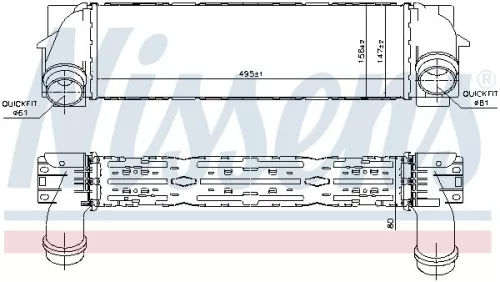 NISSENS Charge Air Cooler (96440)