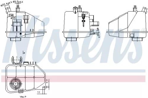 NISSENS Expansion Tank, coolant (996264)