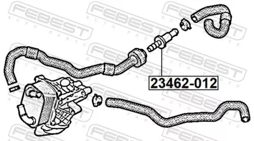 FEBEST Thermostat, coolant (23462-012)