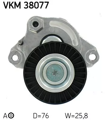SKF Belt Tensioner, V-ribbed belt (VKM38077)