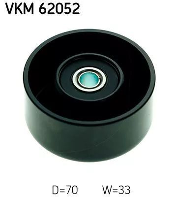 SKF Deflection/Guide Pulley, V-ribbed belt (VKM62052)
