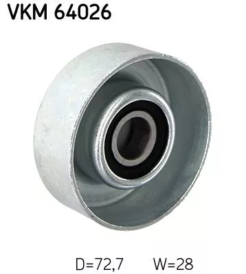 SKF Deflection/Guide Pulley, V-ribbed belt (VKM64026)
