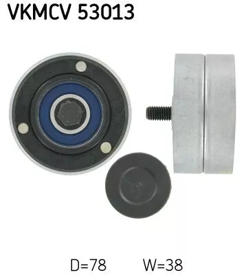 Deflection/Guide Pulley, V-ribbed belt
