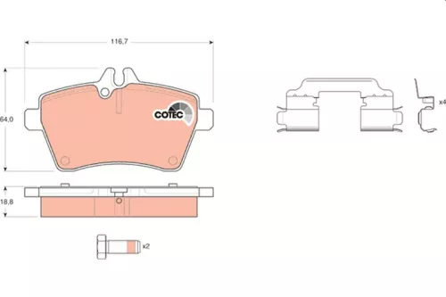 Brake Pad Set, disc brake