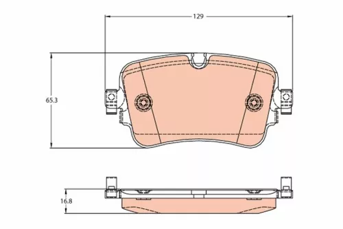 TRW Brake Pad Set, disc brake (GDB2131)