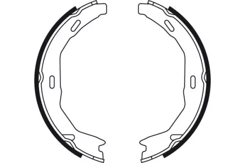 TRW Brake Shoe Set, parking brake (GS8745)