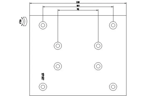 Brake Lining Kit, drum brake