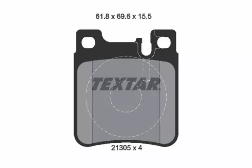 TEXTAR Brake Pad Set, disc brake (2130501)