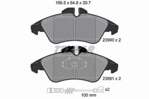 TEXTAR Brake Pad Set, disc brake (2399002)