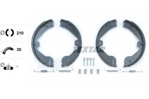 TEXTAR Brake Shoe Set, parking brake (91062400)