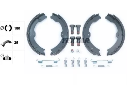 TEXTAR Brake Shoe Set, parking brake (91067000)