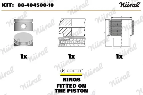 Repair Kit, piston/cylinder liner