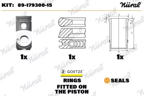 Repair Kit, piston/cylinder liner