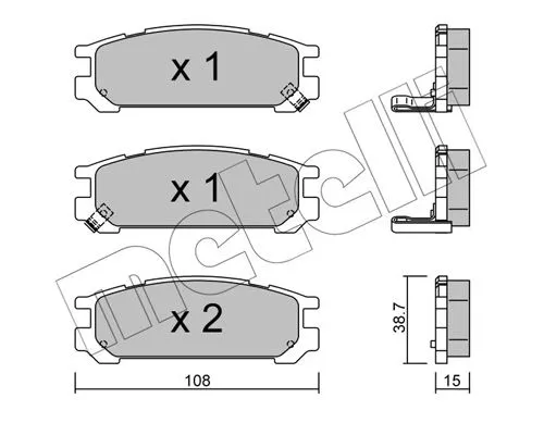 Brake Pad Set, disc brake