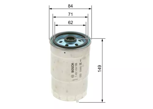 BOSCH Fuel Filter (1457434106)