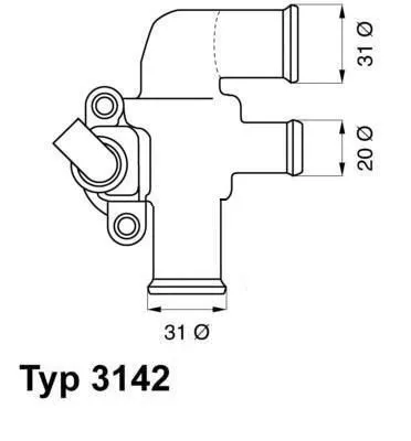 Thermostat, coolant