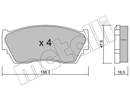 Brake Pad Set, disc brake