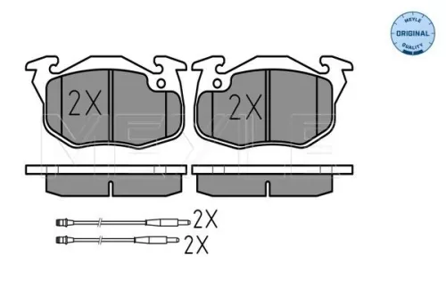 MEYLE Brake Pad Set, disc brake (0252090618/W)