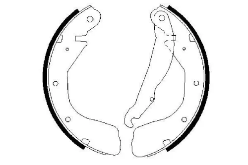 BOSCH Brake Shoe Set (0986487263)