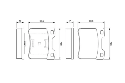 BOSCH Brake Pad Set, disc brake (0986424411)