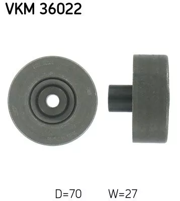 Deflection/Guide Pulley, V-ribbed belt