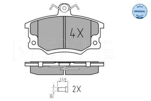 MEYLE Brake Pad Set, disc brake (0252083317/W)