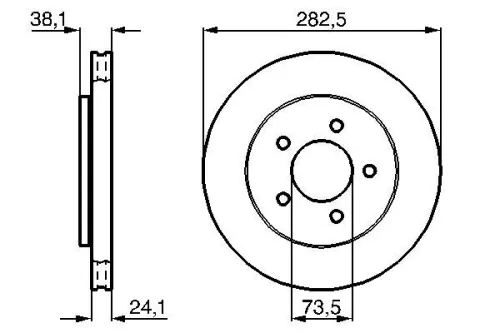 BOSCH Brake Disc (0986478109)