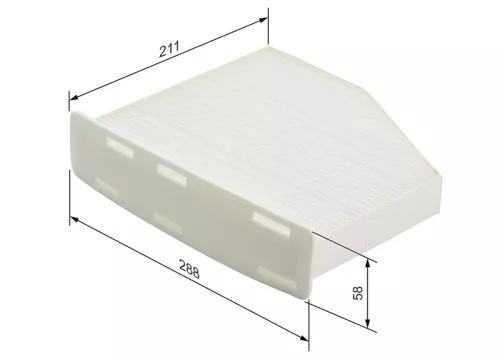 BOSCH Filter, cabin air (1987432097)