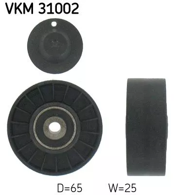 Deflection/Guide Pulley, V-ribbed belt