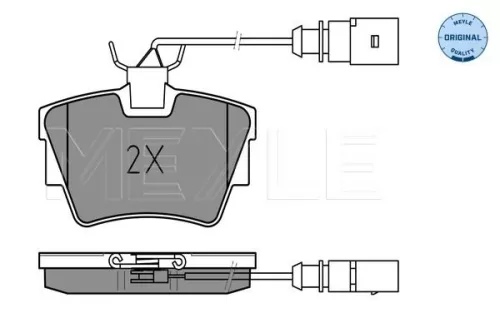 MEYLE Brake Pad Set, disc brake (0252322416/W)