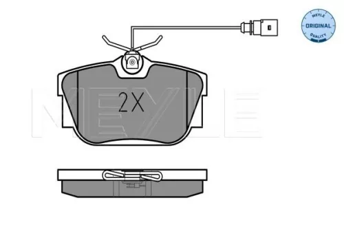 MEYLE Brake Pad Set, disc brake (0252344616/W)