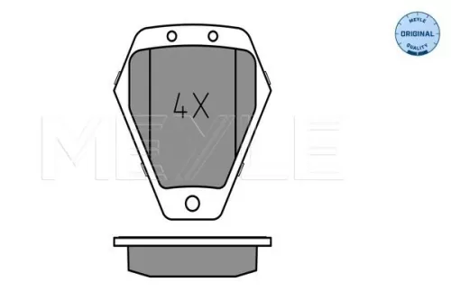 MEYLE Brake Pad Set, disc brake (0252145218/W)