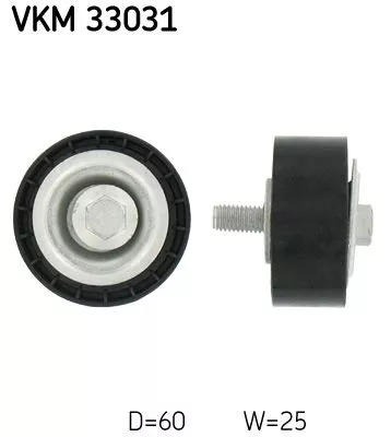 Deflection/Guide Pulley, V-ribbed belt