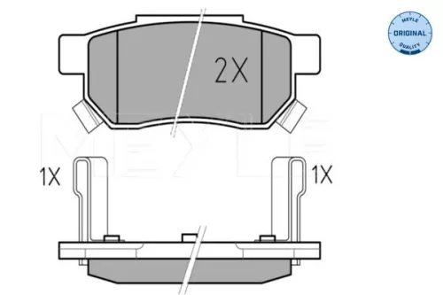 MEYLE Brake Pad Set, disc brake (0252131313/W)