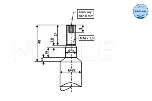 MEYLE Shock Absorber (3266240007)