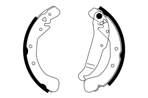 BOSCH Brake Shoe Set (0986487554)
