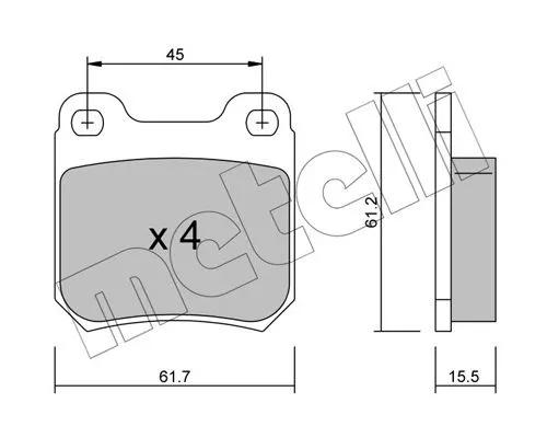 Brake Pad Set, disc brake