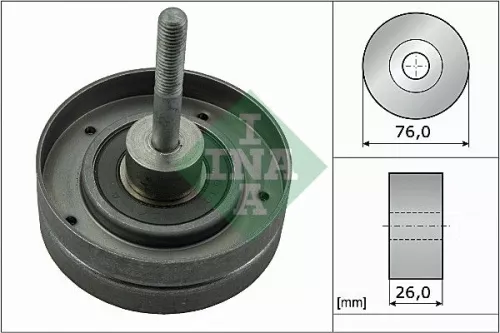 Deflection/Guide Pulley, V-ribbed belt
