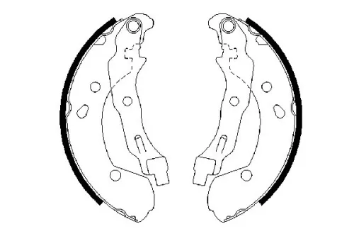 BOSCH Brake Shoe Set (0986487668)