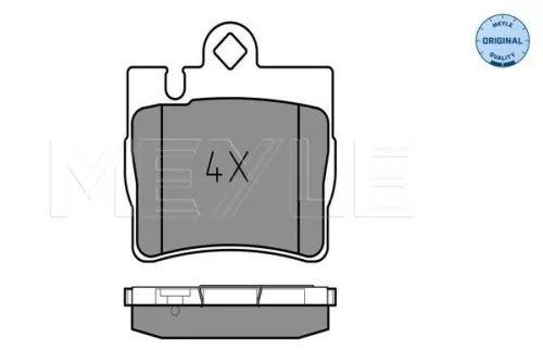 MEYLE Brake Pad Set, disc brake (0252307815)
