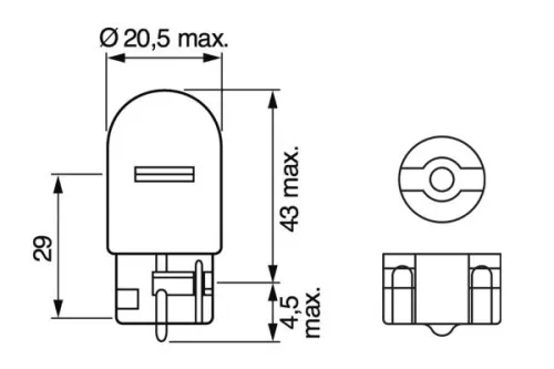 BOSCH Bulb, direction indicator (1987302251)