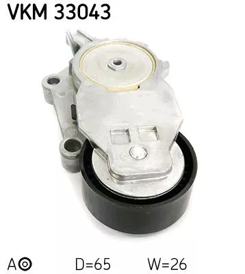 SKF Belt Tensioner, V-ribbed belt (VKM33043)