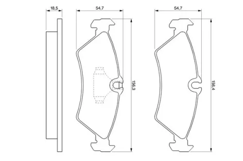 BOSCH Brake Pad Set, disc brake (0986424219)