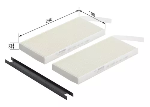 BOSCH Filter, cabin air (1987432078)