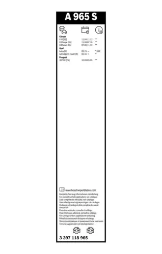 BOSCH Wiper Blade (3397118965)